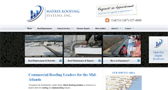 Desktop Screenshot of matrixroofing.com